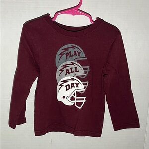 Garanimals Burgundy Long Sleeve Shirt with Play Design